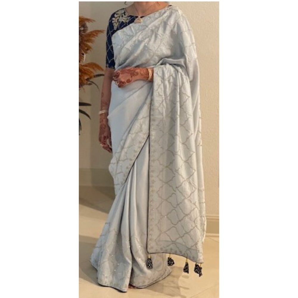 Indian Blue Saree